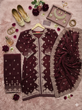 Inaayalina Pakistani Hand-Work Kurta Set with Palazzo